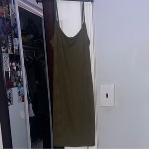 Urban Outfitters Green Sheath Midi Dress